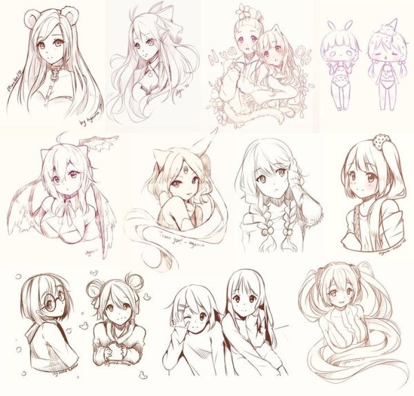 Hyanna Natsu скетчи