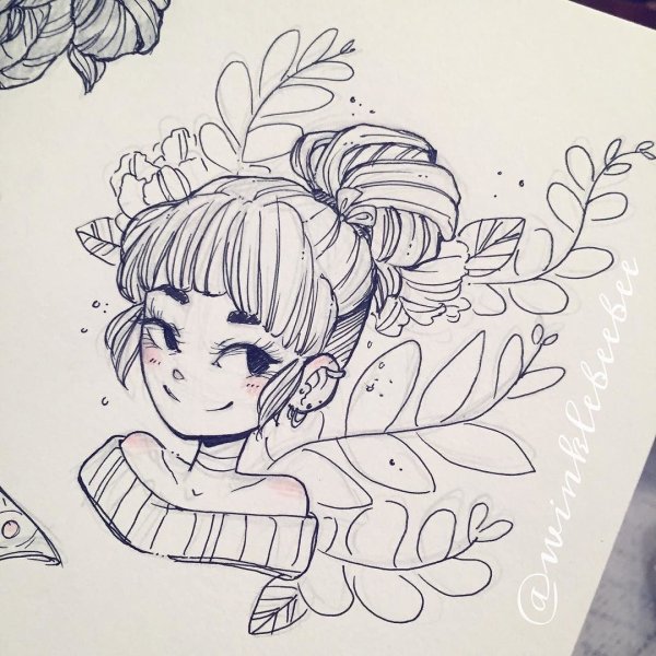 Рисунки для срисовки в скетчбук