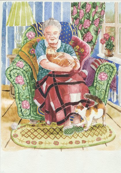 Бабушка иллюстрация