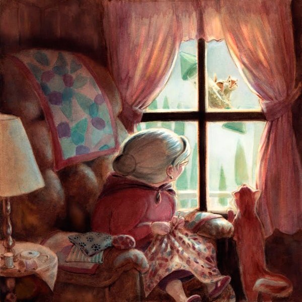 Бабушка в окошке