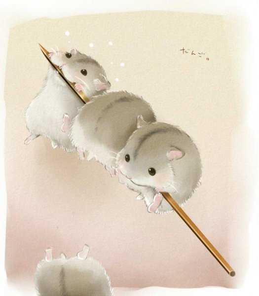 Хомячок арт