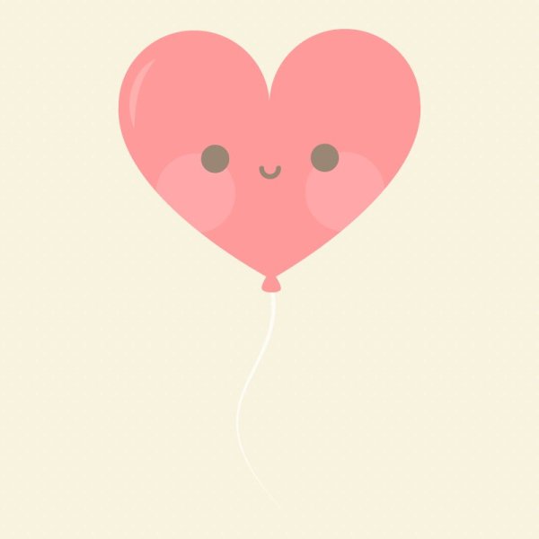 Милое сердечко с глазками