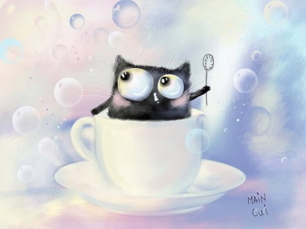 Милые утренние иллюстрации