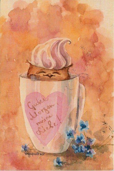 Милые открытки акварелью