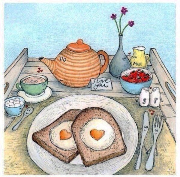 Зарисовка завтрак