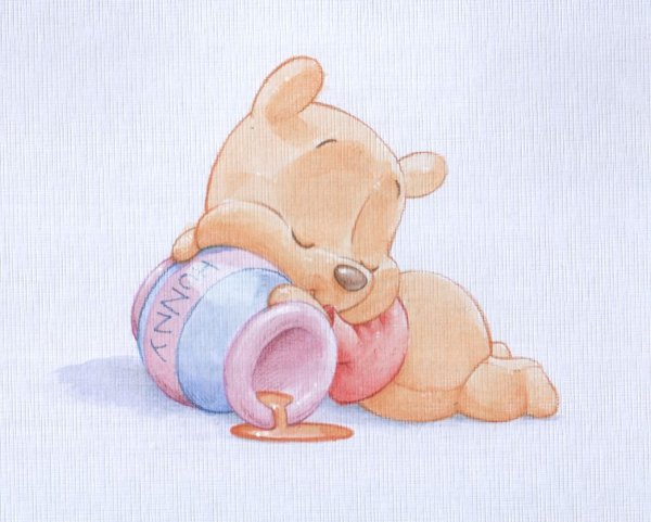 Милый Винни пух для срисовки