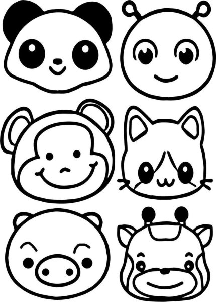 Рисование мордочки животных