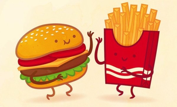 Кавай еда макдональдс