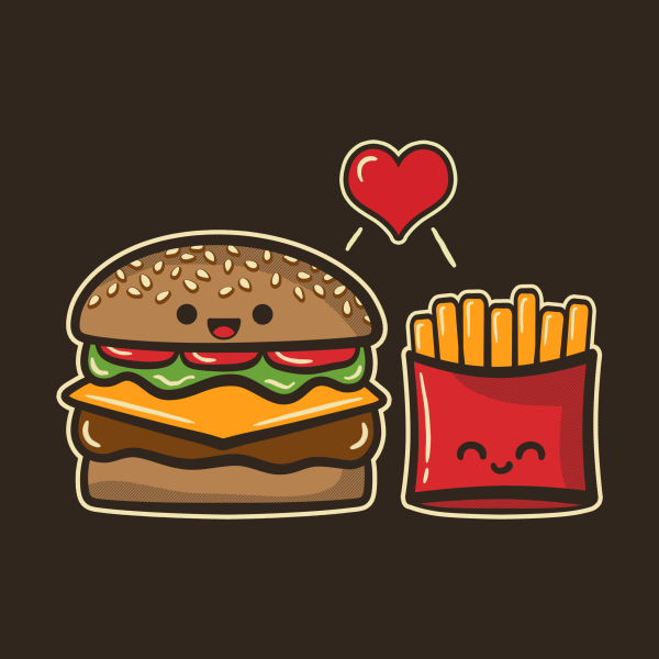 Нарисовать фаст фуд