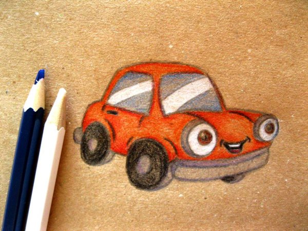 Машина карандашом