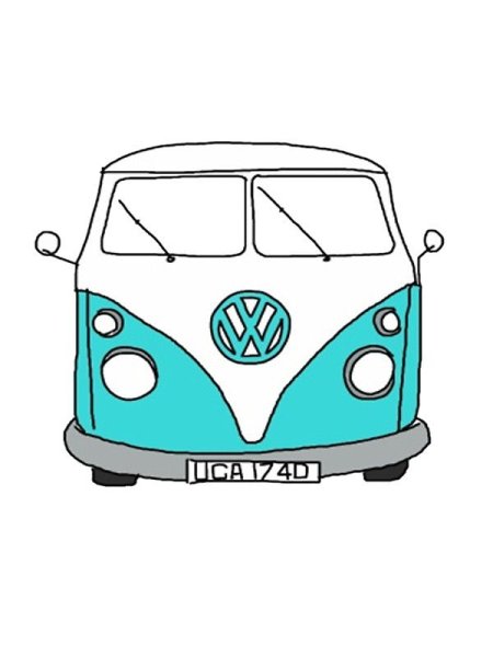 Автобус спереди рисунок