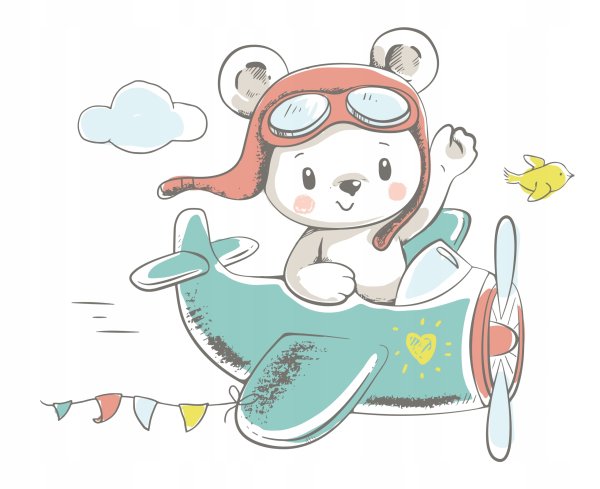 Мишка на самолете