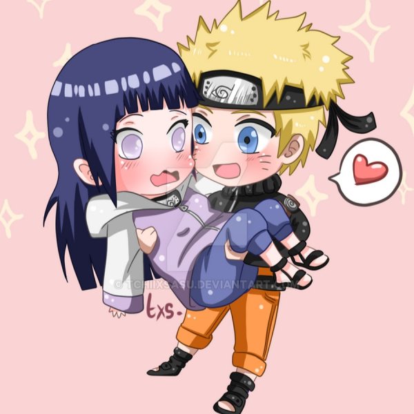 Наруто и Хината Чиби любовь