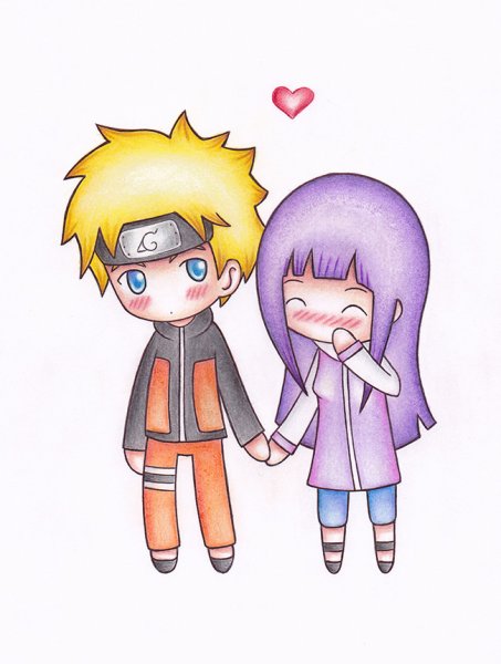 Наруто и Хината Чиби