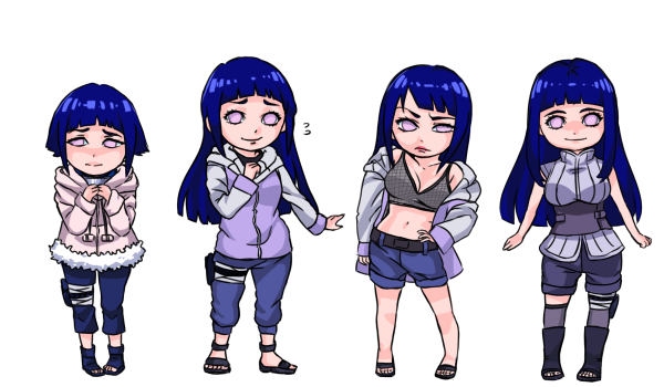 Хината Хьюга маленькая в полный рост