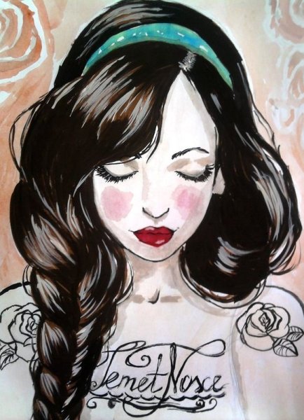 Блондинка с голубыми глазами