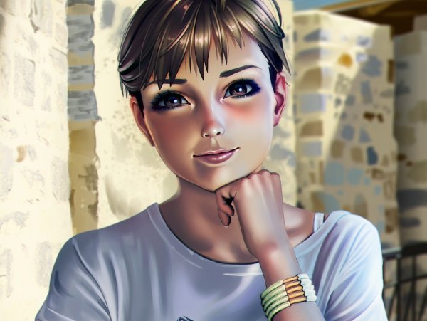 Мультяшная девушка