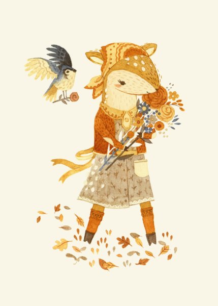 Милые иллюстрации тиган Уайт