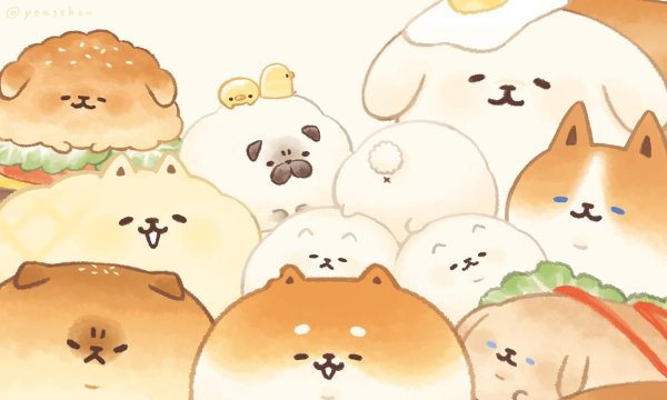 Котик булочка арт