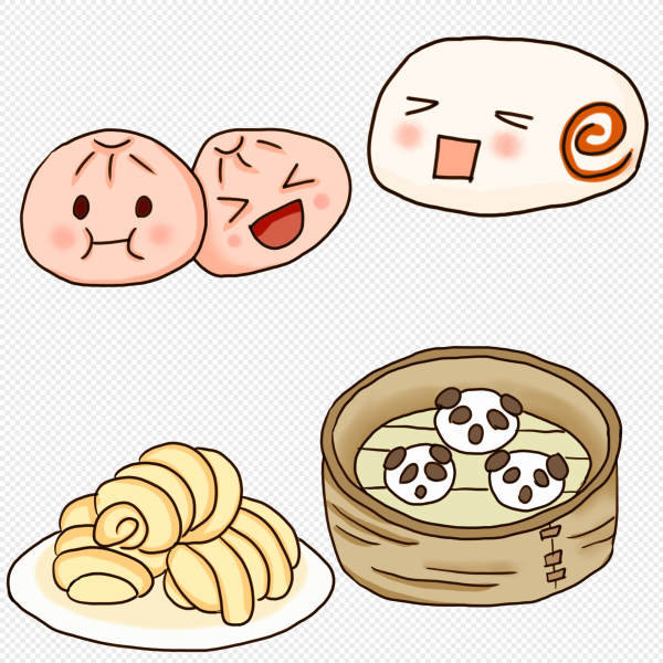 Нарисовать милые булочки