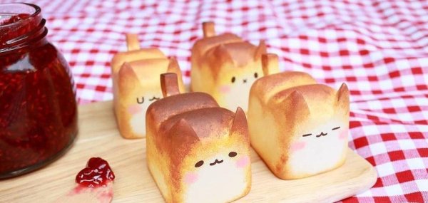 Булочки в виде кошек