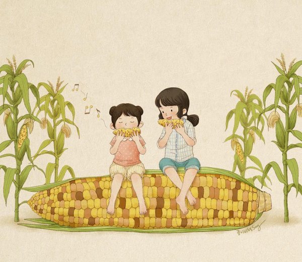 Корейские детские иллюстрации