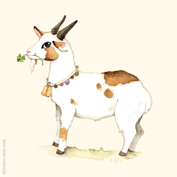 Козленок милый арт