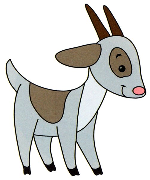 Милый козлик рисунок