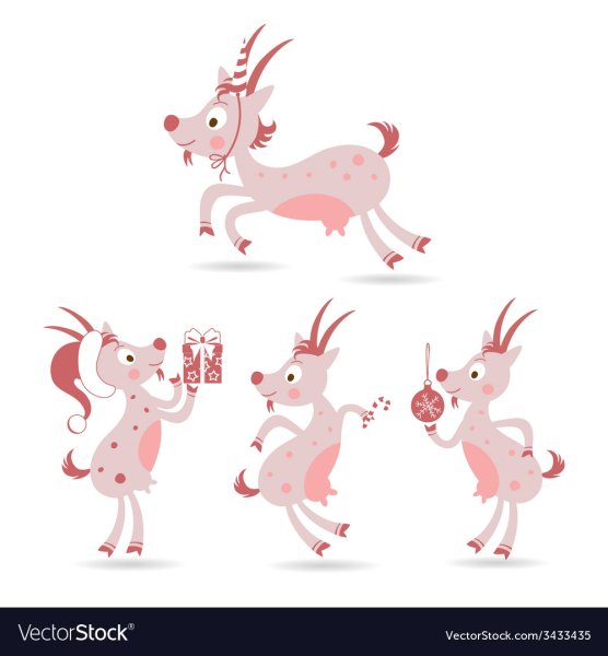 Милые рисунки коз