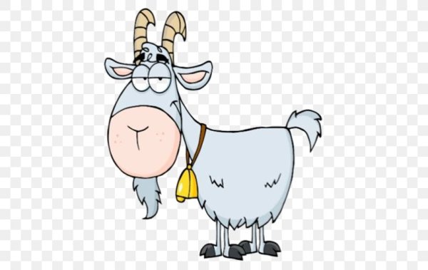 Смешная коза мультяшная
