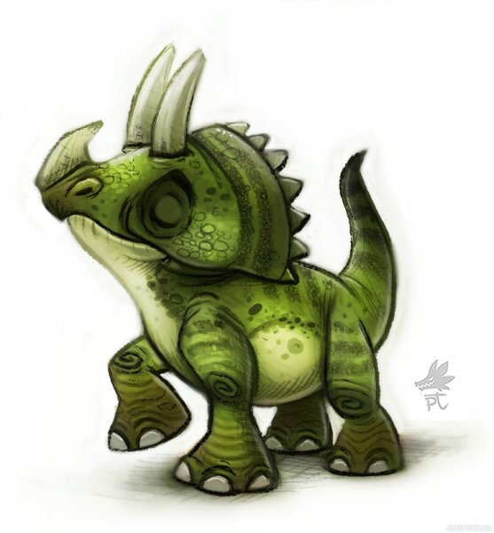 Динозавр с короной