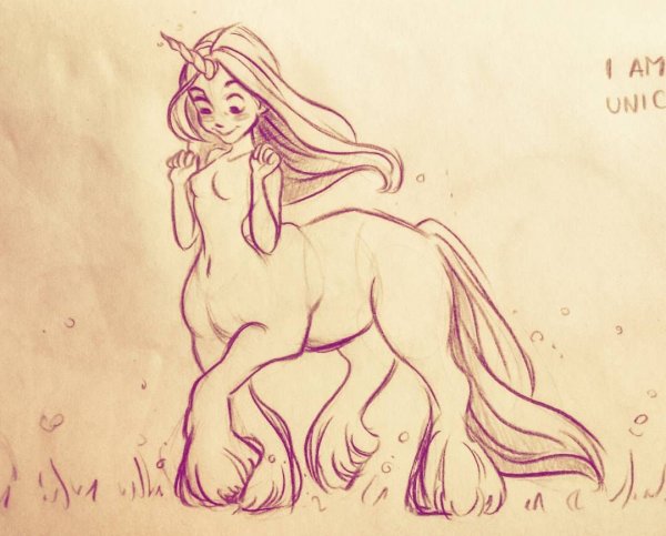 Единорог рисунок