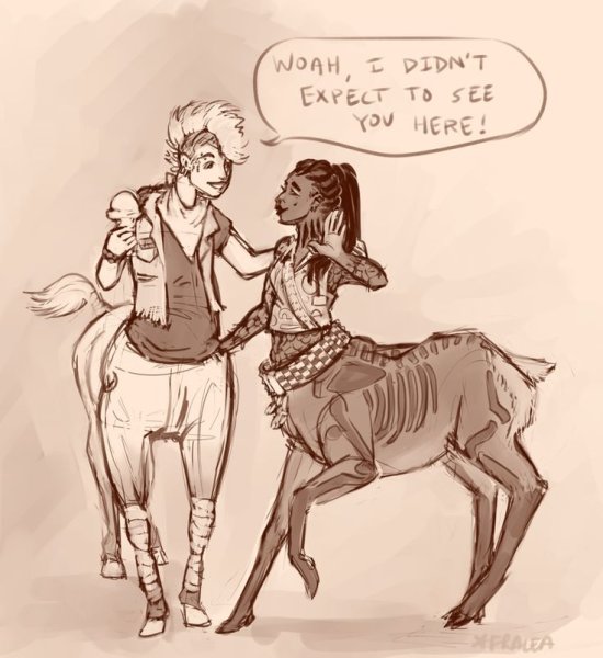 Кентавр рисунки диджитал