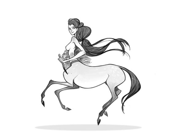 Девушка Кентавр беременная