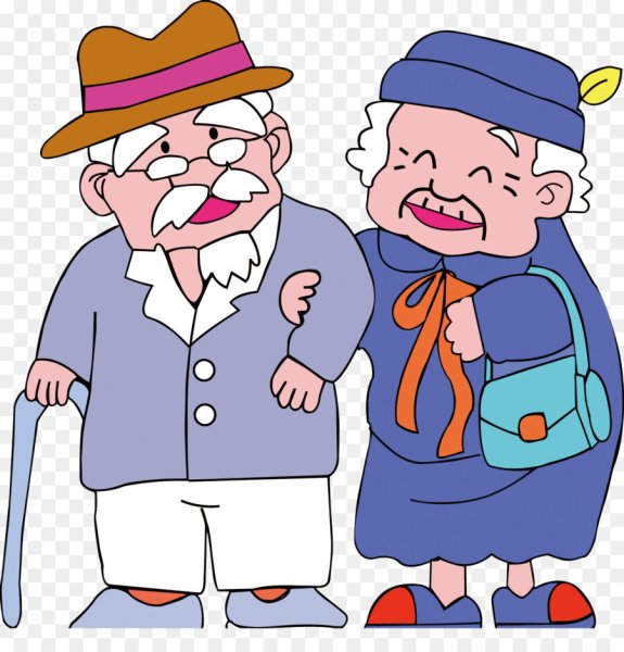 Дедушка мультяшный