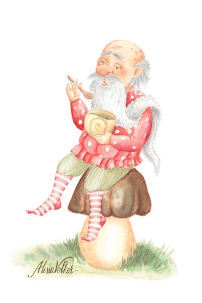 Старичок иллюстрация