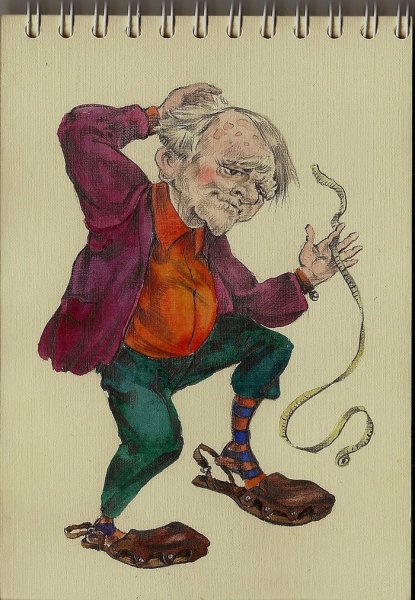 Старик иллюстрация