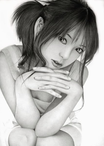 Портрет акварелью аниме