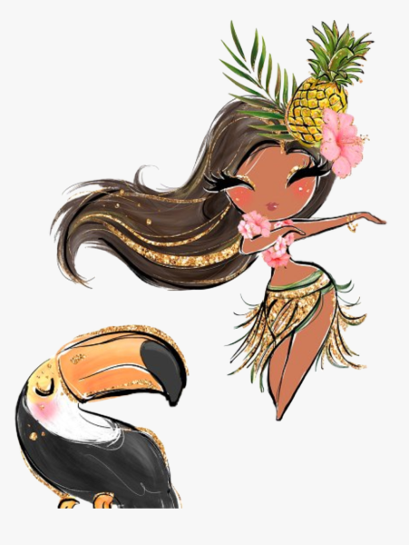 Гавайские легкие рисунки