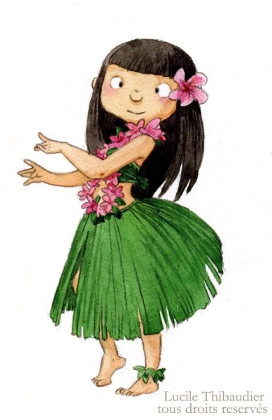 Милая Гавайская девушка