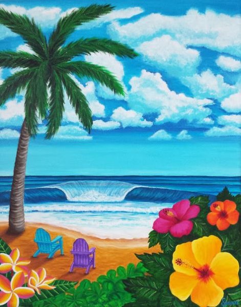 Гавайская вечеринка вектор