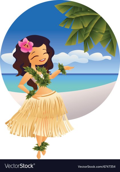 Гавайский пляж арт