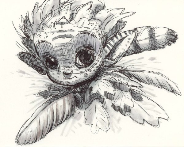 Необычные существа скетчи