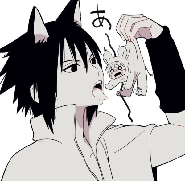 Саске Учиха нэко