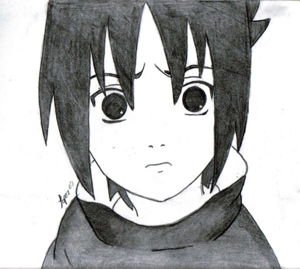 Саске маленький лицо