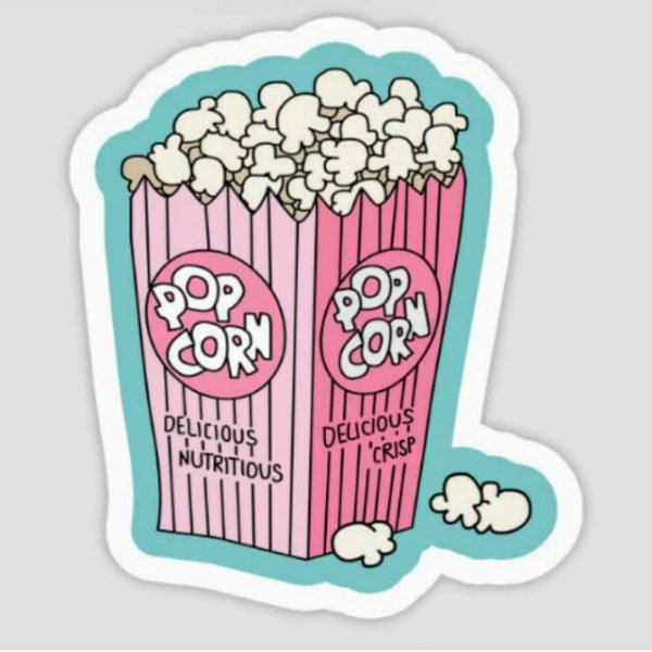 Попкорн стикер