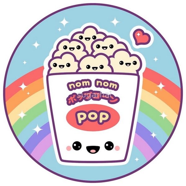 Кавайные попкорн