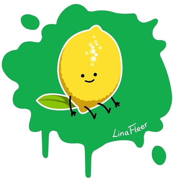 Весёлый лимон арт