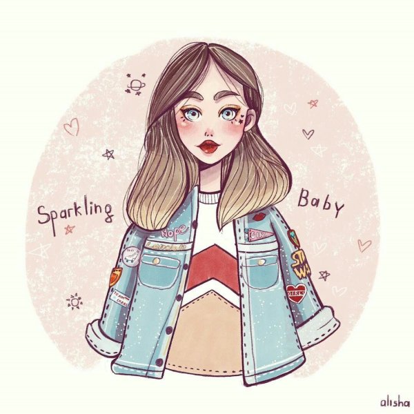 Милые мультяшные девочки