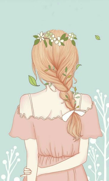 Милые нарисованные девочки